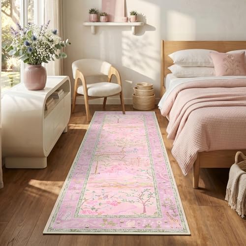 2x6 Hallway Runner Rug Non Slip Forest Nursery Runners Washable Stain Resistant - Image 3