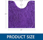 BOANKODU Toilet Rugs U-Shaped, Machine Washable, Bath Mats - Image 2