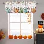 Fall Thanksgiving Kitchen Curtains Valances - Image 3