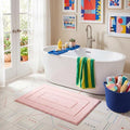 GRANNY SAYS Pink Bathroom Rug 20" x 32", Non-Slip Microfiber Bath Mat by GRANNYSAYS