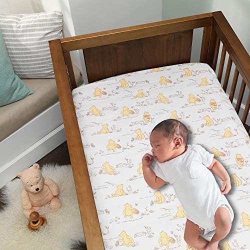 Lambs & Ivy Disney Baby Storytime Pooh 3-Piece Nursery Crib Bedding Set - Image 5
