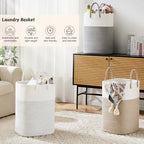 Artfeel Laundry Basket, Woven Cotton Rope Laundry Hamper, 60L Versatile Storage - Image 4