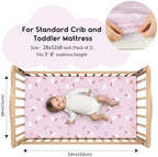 Yoofoss 2-Pack Baby Crib Sheets - Image 2