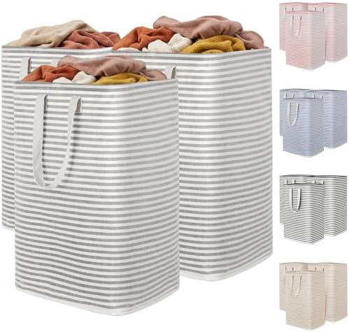 Lifewit 80L Large Laundry Baskets, 3 Pack, Reinforced Handles by Lifewit