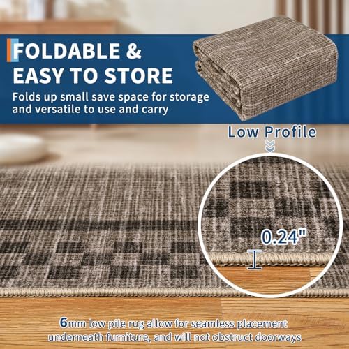 GarveeHome Modern Bordered 9x12 Washable Area Rugs - Image 4