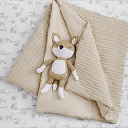 Levtex Baby - Mills Waffle Crib Bed Set - Baby Nursery Set - Taupe - Taupe - Image 3