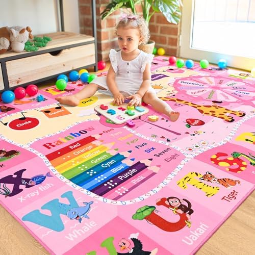 BENRON 6x9 Playroom Rug for Kids Washable, Play Mat - Image 3