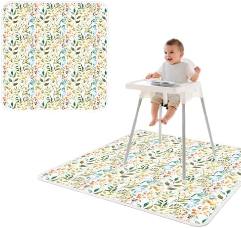 BapronBaby Autumn Leaves Waterproof Splash Mat Catch All Floor Cover by BapronBaby