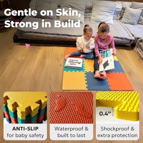 MioTetto Baby Play Mat, Comfortable Playtime Mat – Portable Foam Floor Tiles - Image 4