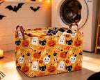 Rectangle Kids Baskets Halloween Basket Candy Storage Bin - Image 3