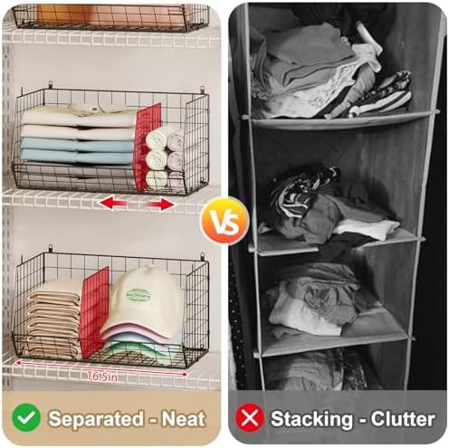 5 Tier Extra Large Closet Hanging Organizer - Image 6
