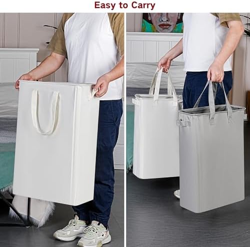 efluky Slim Laundry Basket, Narrow Laundry Hamper - Image 4