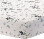 Lambs & Ivy Disney Baby Moonlight Mickey Mouse 3-Piece Nursery Crib Bedding Set - Image 4