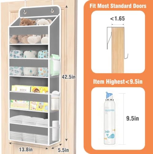 Over The Door Organizer Storage Large Capacity Hanging Bedroom Storage - Image 2
