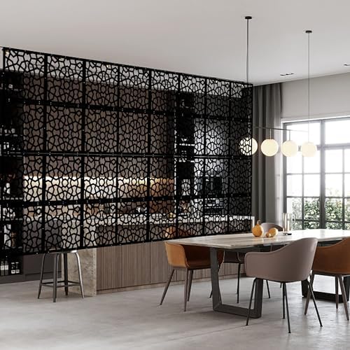 Stepstall 12 Pcs PVC Hanging Room Divider, Thick Decorative Flower Design Room - Image 3