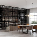 Stepstall 12 Pcs PVC Hanging Room Divider, Thick Decorative Flower Design Room - Image 3