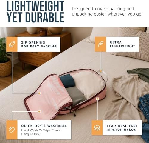 TRIPPED Travel Gear Large Compression Packing Cubes 7-Piece Set - Image 3