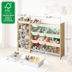 EXPERLAM Kids Toy Storage Organizer, 2-in-1 Stuffed Animal Storage & Toy - Image 2