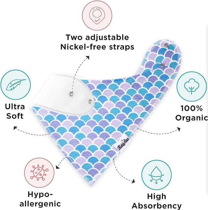 KiddyStar Premium Organic Cotton Bibs - Image 3