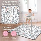 BapronBaby Tiny Town Waterproof Splash Mat Catch All Floor Cover - Image 4