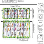 ABC Alphabet Curtains Valance, Cartoon Colorful Animals School Education - Image 5