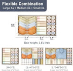 DIMJ Drawer Organizer Clothes, 12 Pack Dresser Organizer, Foldable Closet - Image 2