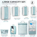 OlarHike 8 Set Compression Packing Cubes - Image 2