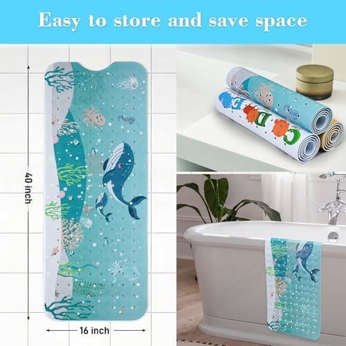 Secopad Bathtub Mat Non Slip, Cute Tub Mat - Image 5