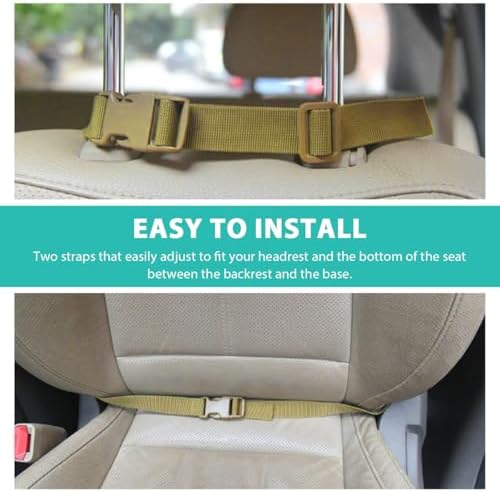 2 PCS Car Seat Back Organizer, Tactical MOLLE Sag Proof Vehicle Panel Backseat - Image 5