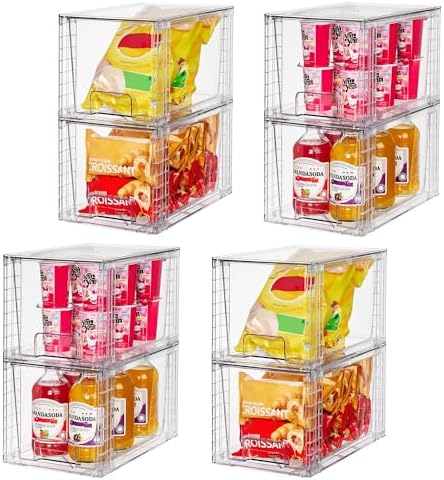 Vtopmart 8 Pack Large Stackable Storage Drawers, Easily Assemble - Image 6