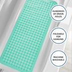 ZHICHENG Bath Tub and Shower Mats, Non-Slip 39 x 16 Inch Extra Long Bath Mat - Image 5