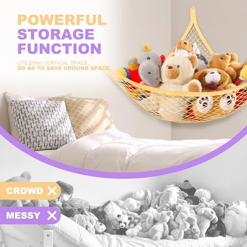 Lazebox Stuffed Animal Net Hammock - Image 5