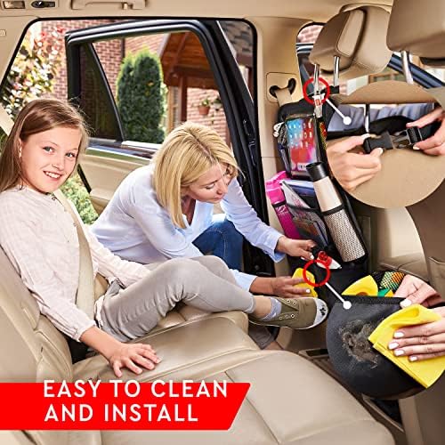 Helteko Backseat Car Organizer, Kick Mats Back Seat Protector - Image 5