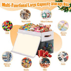 Large Toy Storage Box with Lid & Dividers, Kids Toy Chest - Image 3