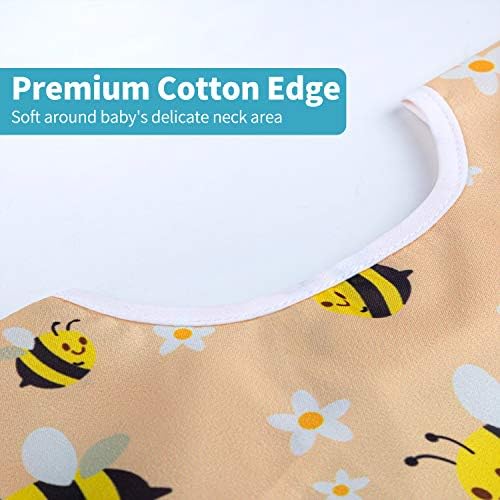 3 Pcs Long Sleeved Bib Set|Baby Waterproof Bibs - Image 4