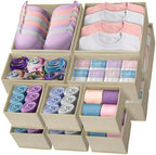 Reli. Drawer Organizers Clothes 14 Pack | Foldable Dresser Drawer Organizer by Reli