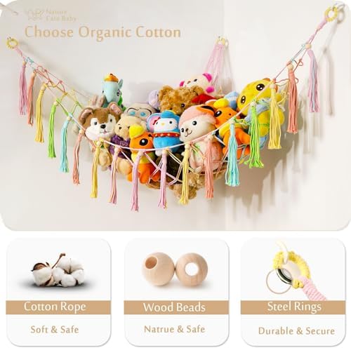 YKBU Stuffed Animals Hammock Corner Hanging Net - Image 2