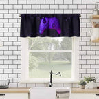Game Valance Curtains Purple Geometric Honeycomb Abstract Game Consoles Print - Image 4