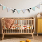 Race Car Room Decor Banner Black and White Checkered Garland Flags - Image 7