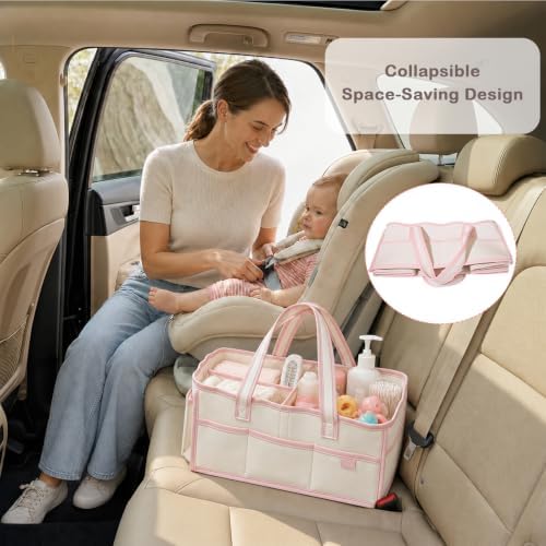 Felt Diaper Caddy Organizer - Image 6