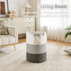Artfeel Laundry Basket, Woven Cotton Rope Laundry Hamper, 40L - Image 5