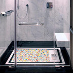 Bathtub Mat Non Slip 26.8x15.1 Inch, Flower Pattern Shower Mat - Image 6