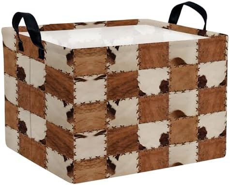 Checkered Kids Toy Basket Collapse Storage Bin by BOOHIT