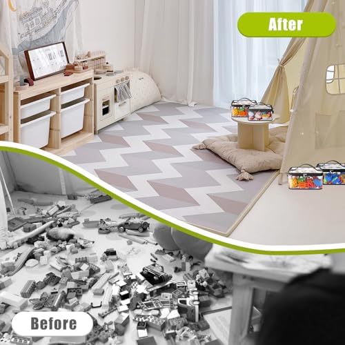 8 Pack Large Clear Toy Storage Bags - Image 6