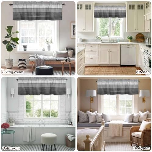 Vandarllin Farmhouse Kitchen Curtains Valances - Image 5