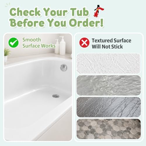 XIYUNTE Bath Mat for Tub Non Slip Bathtub Mat Non Slip 40x16 Baby Bath Mat - Image 7