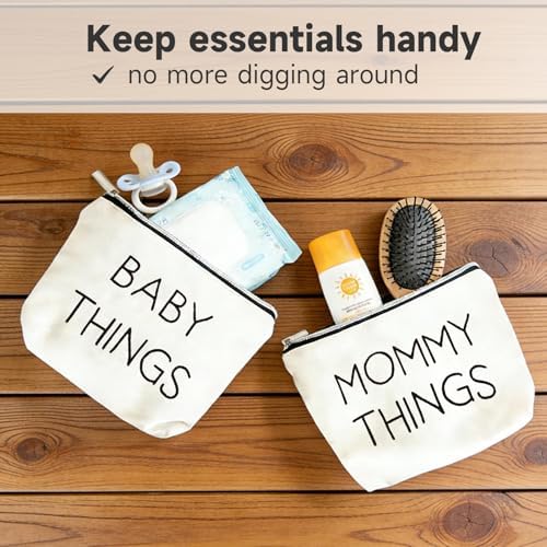 Mom & Baby Pouch Set, Diaper Bag Organizer Insert - Image 4