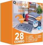 GONGSHI Vacuum Storage Bags for Clothing, 28-Piece Set by GONGSHI