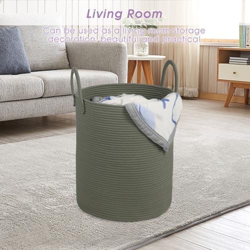 Large Laundry Basket, Laundry Hamper, baby hamper, Nursery Blanket Storage - Image 6