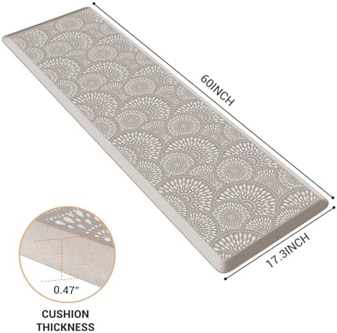 Mattitude Kitchen Mat, 17.3x60in Heavy Duty Ergonomic Comfort Foam Standing - Image 2